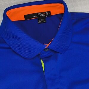 RLX Ralph Lauren Mens XL Blue 2013 US Open Merion Golf Performance Polo Shirt